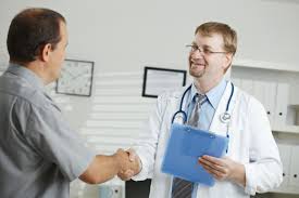 doctor patient with outpatient medical records